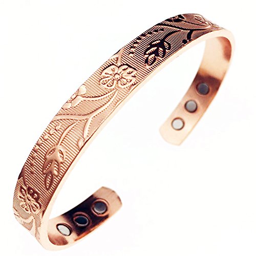 Product Cover Copper bracelet used for arthritis - a pure copper magnetic bracelet with 6 magnets for men and women to effectively relieve joint pain.