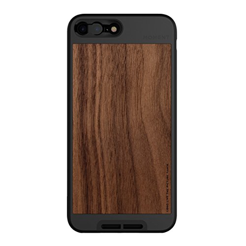 Product Cover Moment Protective iPhone 7 Plus / 8 Plus Case - Durable Wrist Strap Friendly Case for Photography and Camera Lovers (Walnut Wood)
