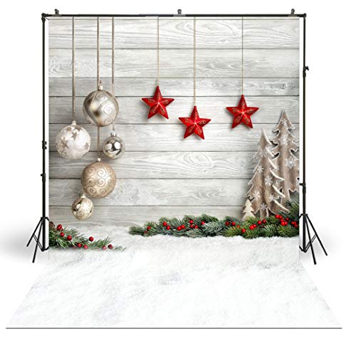 Product Cover Photography Backdrop for Xmas Pictures Studio Photo Background-Vinyl Backdrop for Xmas Themed Pictures-Home DIY Decoration FT-4338