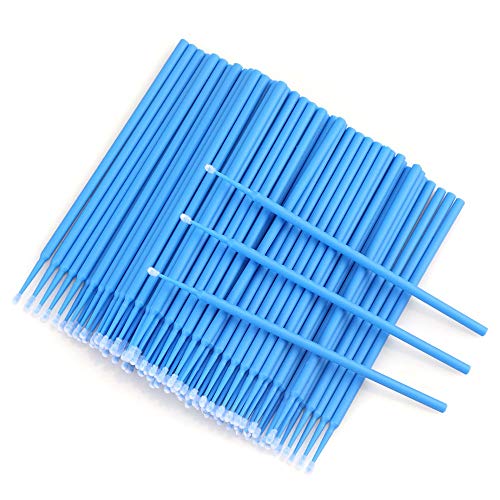 Product Cover 500 PCS Disposable Micro Applicators Brush for Makeup and Personal Care (Head Diameter: 2.5mm)- 5 X 100 PCS