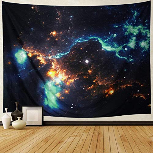 Product Cover Leofanger Galaxy Tapestry Wall Hanging Landscape Planet Tapestry Space Tapestry Moon Tapestry Milky Way Tapestry Night Starry Sky Tapestry Universe Tapestry Trippy Tapestry Psychedelic Wall Art