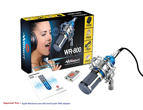 Product Cover Wright WR 800 Condenser Microphone (Blue)