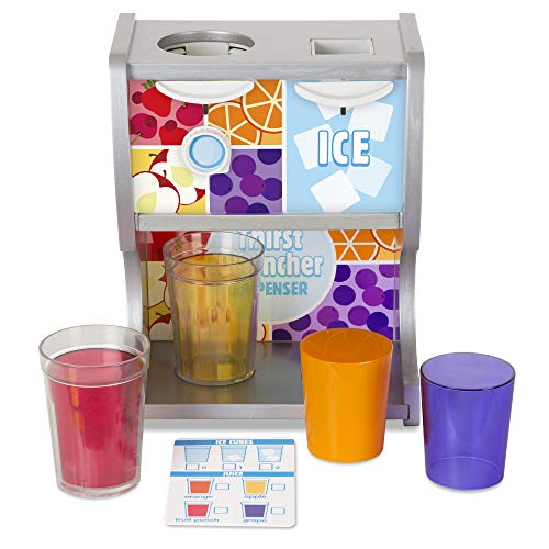 Product Cover Melissa & Doug Wooden Thirst Quencher Drink Dispenser (10 Pieces, Great Gift for Girls and Boys - Best for 3, 4, 5, 6, and 7 Year Olds)