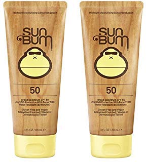 Product Cover Sun Bum Moisturizing uMzEq Sunscreen Lotion, 3-Ounce, SPF 50 (2 Pack)
