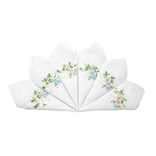 Product Cover EcoHanky Ladies'/Women's Embroidery Cotton Handkerchiefs Lace White