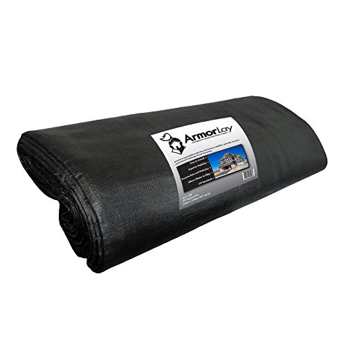 Product Cover ArmorLay Commercial Grade Driveway Fabric, Stabilization, Underlayment (Black, 12.5' x 60')