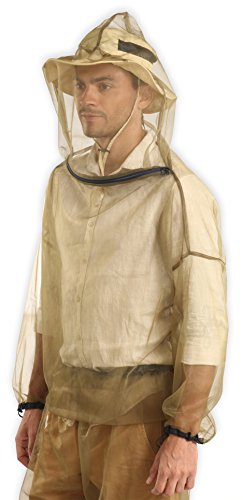 Product Cover Bug Jacket with Hood & Free Carry Pouch - Anti Mosquito Net Repellent Clothing - Ultimate Protection from Bugs, No-See-Ums, Midges. Perfect for Hiking, Camping, Fly Fishing & Outdoor Activities