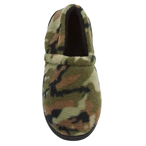 Product Cover Skysole Boys Fleece Closed Back Slipper Rugged Outsole