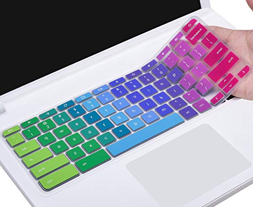 Product Cover Colorful Keyboard Cover Compatible 2019 2018 ASUS Chromebook C523NA 15.6