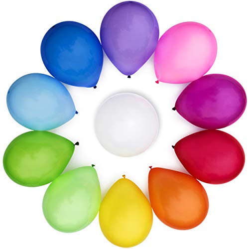 Product Cover WinkyBoom Balloons Assorted Color 12 Inches 110 Count Premium Quality Latex for Birthday Party Decorations