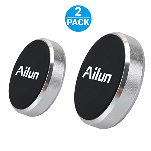 Product Cover Mini Car Phone Mount Magnet Key Holder by Ailun 2Pack Stick on Dashboard Magnetic Car Mount Holder for iPhone 11/11 Pro/11 Pro Max/X Xs XR Xs Max Galaxy s20, s20+ S20Ultra S10 Plus and More Silver