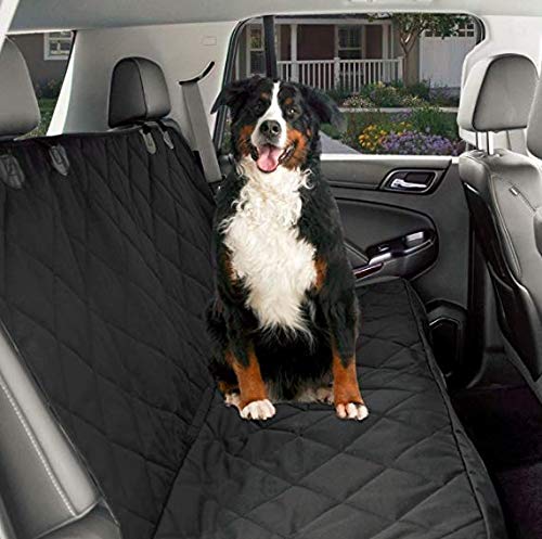 Product Cover CPG DOTS Non-Slip, Dog Back Seat Cover | Durable Oxford Fabric & Polyester Pet Seat Covers | Scratch Proof Bench & Hammock Convertible, Rear Seat Covers for Small and Large Dogs