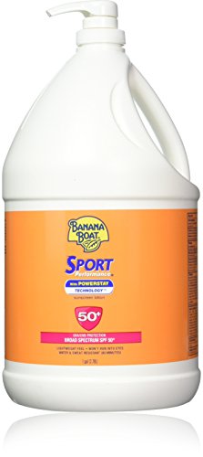 Product Cover Banana Boat Sport Performance Broad Spectrum Sunscreen Lotion with Powerstay Technology, SPF 50, 1 Gallon Pump Bottle