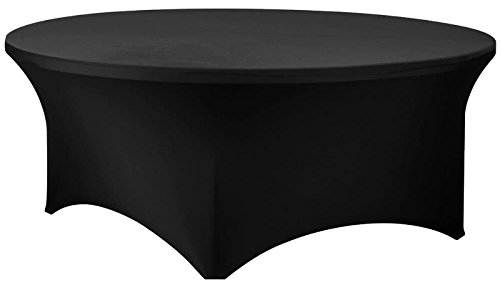 Product Cover Black 60 Inch 5 Foot Round Stretch Spandex Tablecover