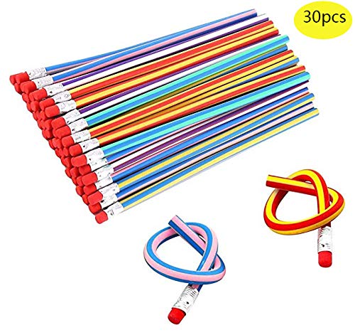 Product Cover Haawooky Kid's Children Flexible Soft Pencil Magic Bend School Fun Equipment, 30 Piece
