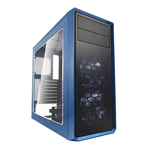 Product Cover Fractal Design Focus G - Mid Tower Computer Case - ATX - High Airflow - 2X Silent ll Series 120mm White LED Fans Included - USB 3.0 - Window Side Panel - Blue