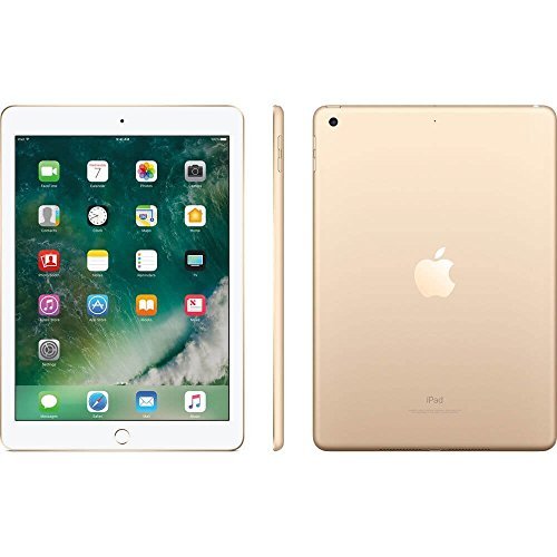 Product Cover Apple iPad 9.7 with WiFi, 128GB- Gold (2017 Model) - (Renewed)