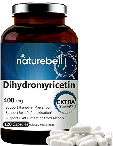 Product Cover NatureBell Dihydromyricetin as Hovenia Dulcis Extract 400mg, 120 Capsules, Support Hangover Prevention, Support Relief of Anxiety, Headache and Brain Fog After Drinking, No GMOs and Made in USA.