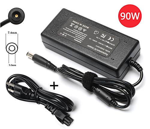 Product Cover ROLADA 90W AC Adapter Power Supply Cord Laptop Charger for HP Pavilion Dv4 Dv6 Dv7 G50 G60 G60T G61 G62 G72 2000; EliteBook 2540p 2560p 2570p 2730p 2740p CQ40 CQ45 Cq50 Cq57 Cq58 Cq60 Cq61 Cq62