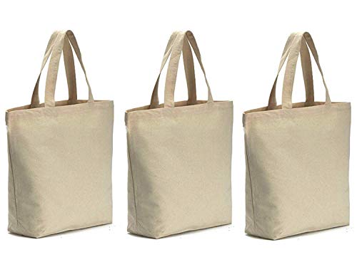 Product Cover Axe Sickle 3PCS Canvas Tote Bag Bottom Gusset 16 X 16 X 5 inch Heavy 12oz Tote Shopping Bag, Washable Grocery Tote Bag, Craft Canvas Bag, White.