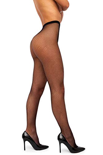 Product Cover sofsy Fishnet Tights Pantyhose - High Waist Net Nylon Stockings - Lingerie [Made In Italy]