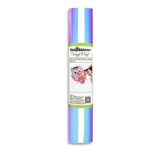 Product Cover TECKWRAP Holographic Chrome Craft Vinyl 1ftx5ft, Opal White