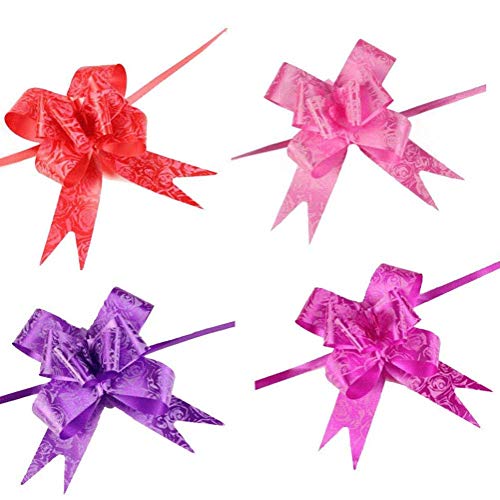 Product Cover String Bows,  Basket Pull Bows Basket Knot  for Present Wrapping Present Wrap Floral Wine Bottles Decoration, 40 PCS