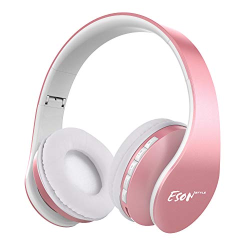 Product Cover Bluetooth Headphones Over Ear, Esonstyle Wireless Stereo Foldable Headphones Wireless and Wired Headsets with Built-in Mic, Micro SD/TF, FM for iPhone/Samsung/iPad/PC