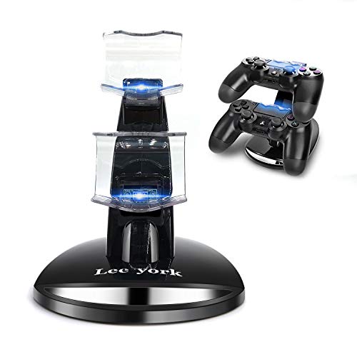 Product Cover Lee york Playstation 4 Charger & Pro Playstation Controller Charger Dual Usb Charging Station Stand Docking Playstation 4 Ps4 Slim