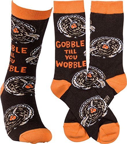 Product Cover Primitives by Kathy LOL Made You Smile Silly Socks, One Size, Gobble Wobble