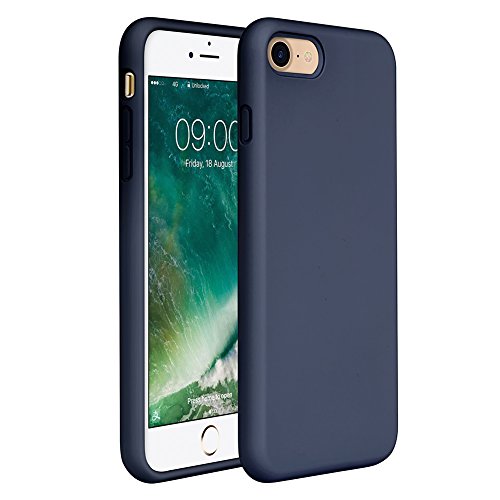 Product Cover iPhone 8 Case Liquid Silicone, iPhone 7 Silicone Case Miracase Gel Rubber Full Body Protection Shockproof Cover Case Drop Protection for Apple iPhone 7/ iPhone 8(4.7