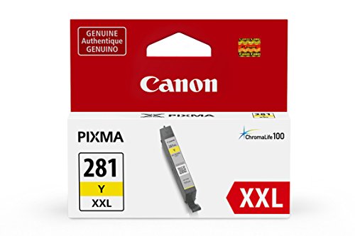 Product Cover Canon CLI-281 XXL Yellow Ink Tank Compatible to TR8520, TR7520, TS9120 Series,TS8120 Series, TS6120 Series, TS9521C, TS9520, TS8220 Series, TS6220 Series