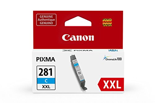 Product Cover Canon CLI-281XXL Cyan Ink Tank, Compatible to TS9120,TR8520,TR7520,TS8120 and TS6120
