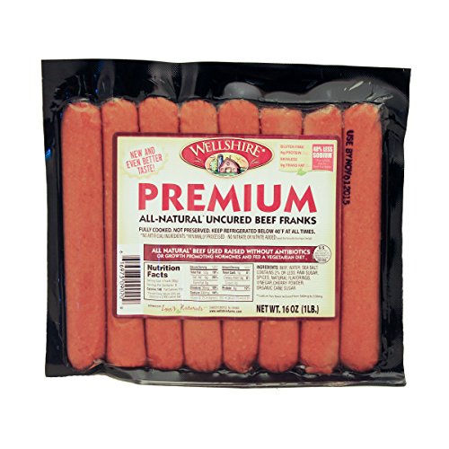 Product Cover Wellshire Farms, Premium All-Natural Uncured Beef Franks, 16 oz