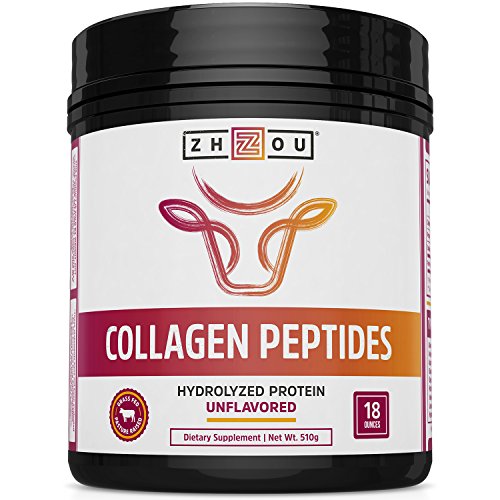 Product Cover Collagen Peptides Hydrolyzed Protein Powder 18oz - Supplement for vital Joint & Bone Support, Glowing Skin, Strong Hair & Nails, Digestive Health - Unflavored, Hormone-free, Grass Fed & Pasture Raised