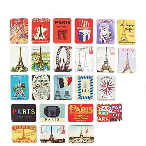 Product Cover Refrigerator magnets set of 24 Paris Eiffel Tower souvenirs magnetic fridge magnet home decoration accessories arts paste crafts