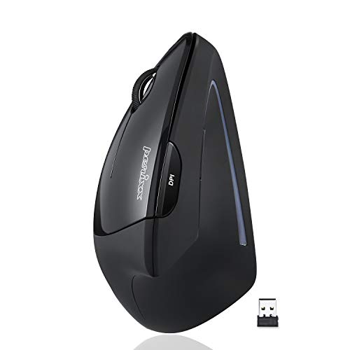 Product Cover Perixx PERIMICE-713L, Wireless Ergonomic Left Handed Vertical Mouse, 6 Buttons Design, 3 Level DPI