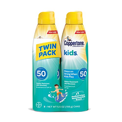 Product Cover Coppertone KIDS Sunscreen Continuous Spray SPF 50 (5.5 Ounce, Pack of 2) (Packaging may vary)