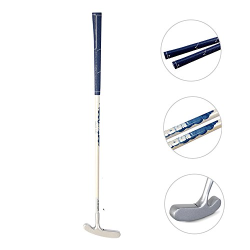 Product Cover Acstar Two Way Junior Golf Putter Kids Putter Both Left and Right Handed Easily Use 3 Sizes for Ages 3-5 6-8 9-12(Silver Head+White Shaft+Blue Grip,25 inch,Age 3-5)