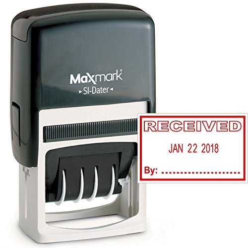 Product Cover MaxMark Office Date Stamp with Received Self Inking Date Stamp - RED Ink