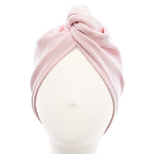 Product Cover AQUIS - Original Hair Turban, Perfect Hands-Free Microfiber Hair Drying, Soft Pink (10 x 26 Inches)