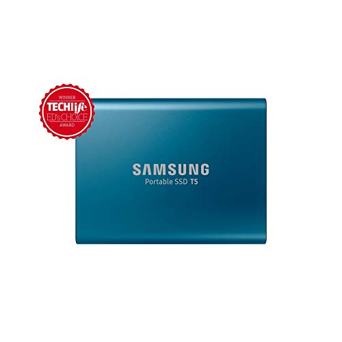Product Cover Samsung T5 500GB Portable Solid State Drive (Blue)