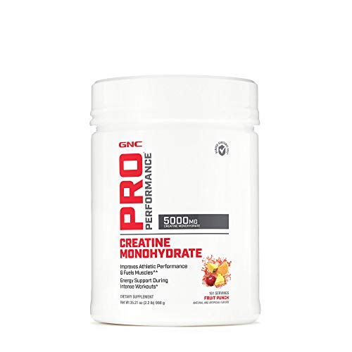 Product Cover GNC Pro Performance Creatine Monohydrate - Fruit Punch, 161 Servings, Improves Athletic Performance and Fuels Muscles