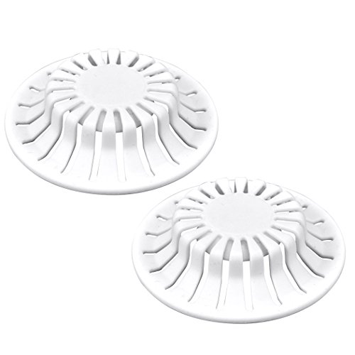 Product Cover DANCO Universal Bathroom Sink Suction Cup Hair Catcher Strainer and Snare | For Pop-Up Stoppers | White | 2 Pack (10769)