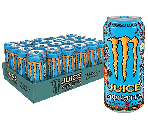 Product Cover Juice Monster Mango Loco, Energy Drink, 16 Ounce (Pack of 24)