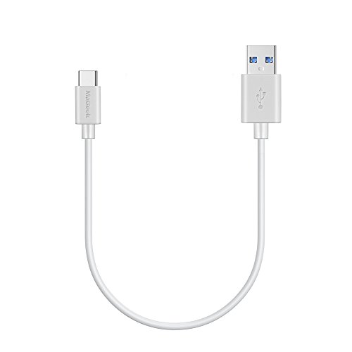 Product Cover MaGeek (1ft) Short USB Type C to USB 3.0 Cable for Galaxy S8, S8+, MacBook, Nintendo Switch, Sony XZ, LG V20 G5 G6, HTC 10 and More(White)