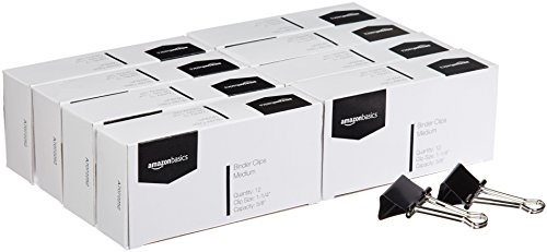 Product Cover AmazonBasics Binder Paper Clip, Medium, 12 Clips per Box, 8-Pack