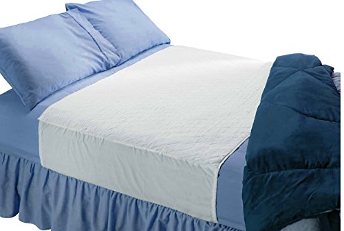 Product Cover Soft Large Absorbent Waterproof Bed Pad with Tuckable Sides (36 x 60 Inch) - Washable 300x for XL Tuck in Underpad Incontinence Protection for Adult, Child, or Pet