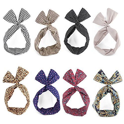 Product Cover Yeshan Twist Bow Wired Headbands Scarf Headwrap Hairbadn Hair Accessory