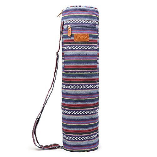 Product Cover ELENTURE Yoga Bags and Carriers for Women Yoga Mat Yoga Strap Yoga Leggings Outdoor and Travel (Multicolor)